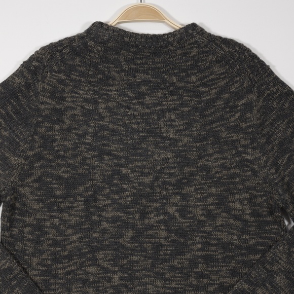 American Threads Men's Crew Neck Long Sleeve Pullover Sweater Dark Grey Size S - Picture 5 of 9